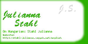 julianna stahl business card